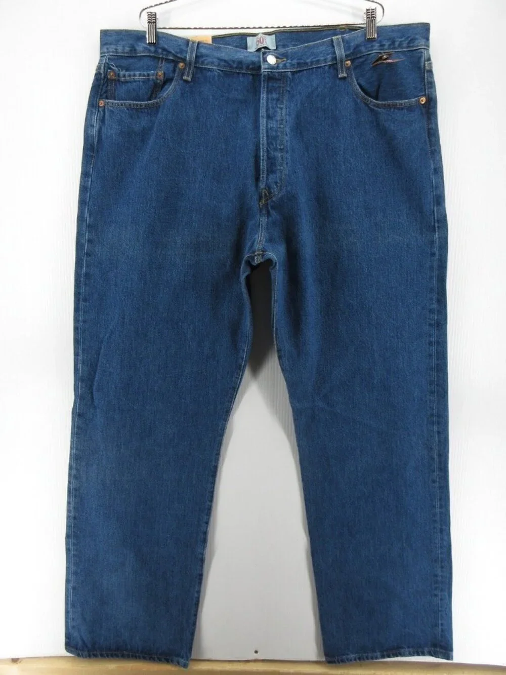 Levis 501 Jeans 44X34 Original Fit Straight Leg Button Fly Denim NEW